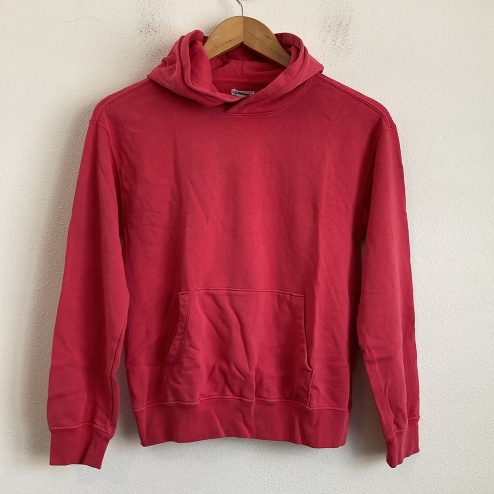 J‎ Crew  KID by Crewcuts garment-dyed hoodie Large Pink Color